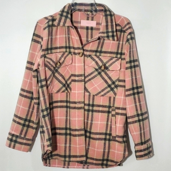 BLANKNYC Plaid Shirt Jacket Shacket Small - Picture 1 of 9